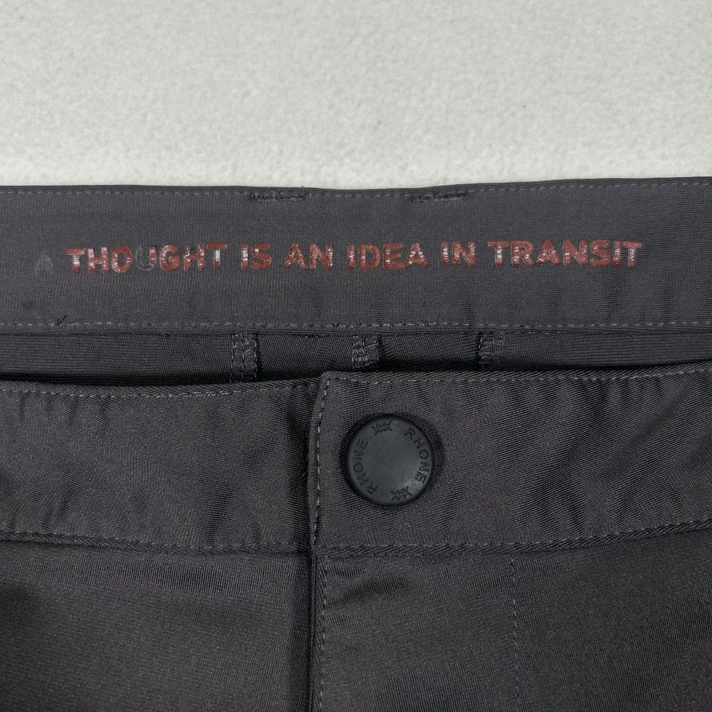 Rhone Commuter Pants Classic Fit Mens Performance Stretch Chinos Size 34x29 Gray - Picture 4 of 6